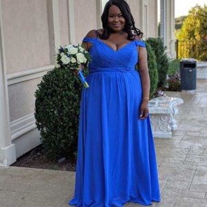 Plus Size Sorella Vita off the shoulder Gown.